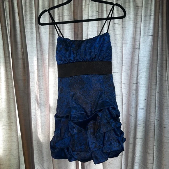 Ruby Rox | Dresses | Black And Blue Homecoming Dress | Poshmark